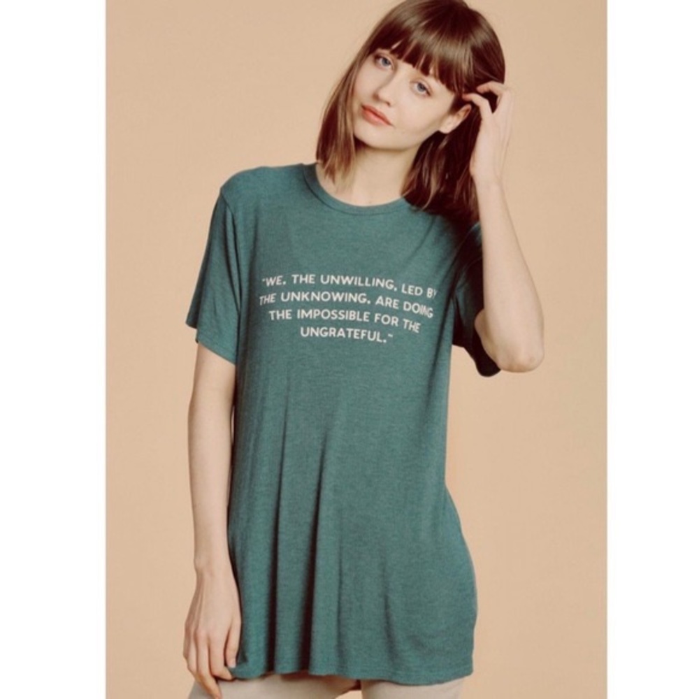 NEW WILDFOX Unwilling boyfriend t shirt NWOT